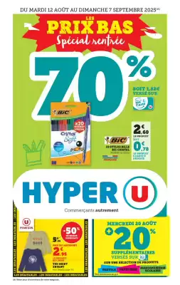 Catalogue Hyper U (valable jusqu'au 7-09)