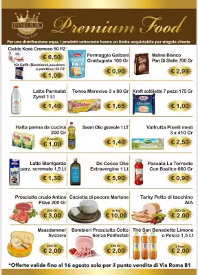 Volantino Mercati Alimentari (valido fino al 16-08)