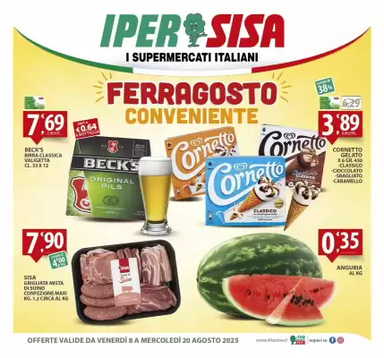 Volantino IperSisa (valido fino al 20-08)