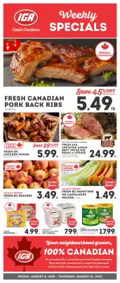 IGA flyer