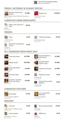 Lamantia's flyer (valid until 13-08)