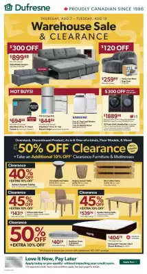 Dufresne flyer (valid until 14-08)