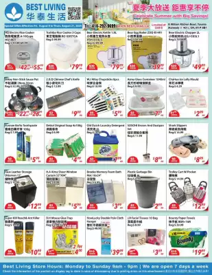 Best Living flyer (valid until 14-08)