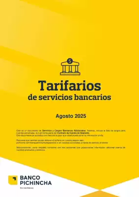 Catálogo Banco del Pichincha (válido hasta 31-08)