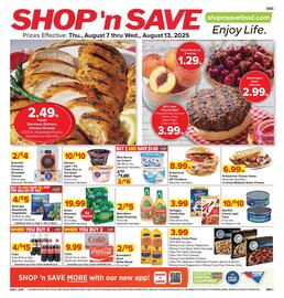 Shop 'n Save Weekly Ad week 32 Page 1