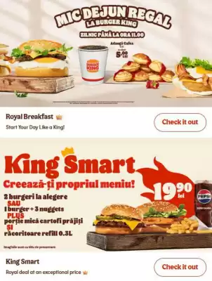 Catalog Burger King (valid până la 18-08)