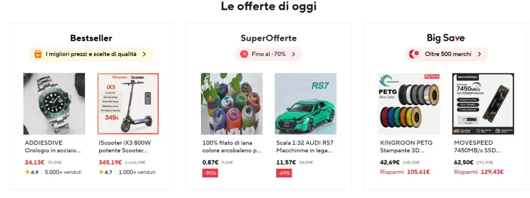 Volantino Aliexpress (valido fino al 17-08)