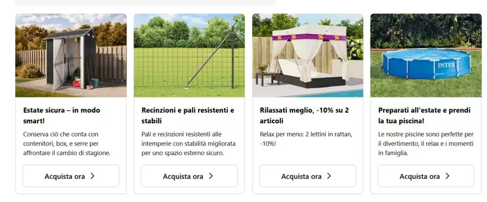 Volantino VidaXL (valido fino al 17-08)