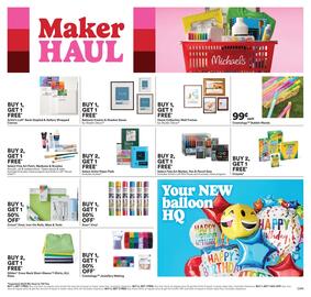 Michaels flyer week 32 Page 1