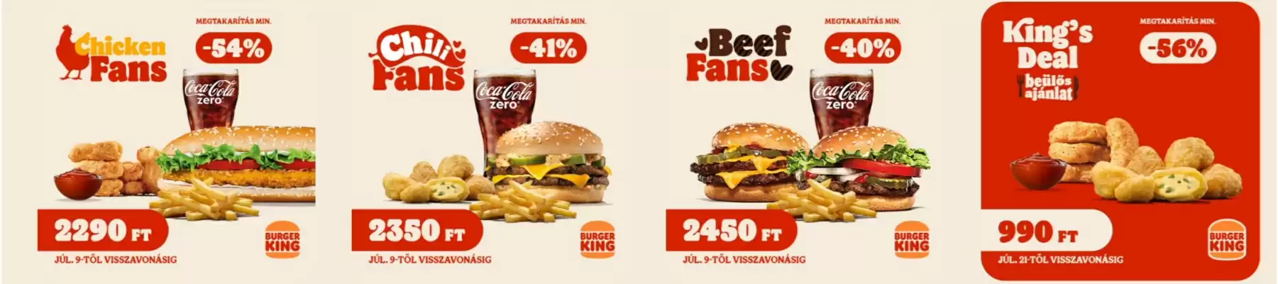 Burger King akciós újság (érvényes eddig: 31-08)