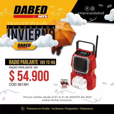Catálogo Dabed (válido hasta 31-08)