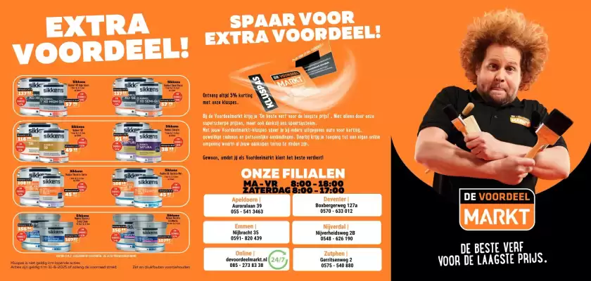 De voordeelmarkt folder (geldig t/m 31-08)