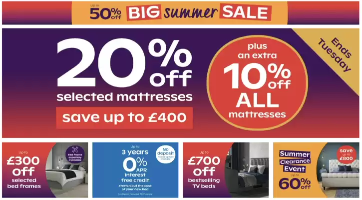 Bensons for Beds leaflet (valid until 14-08)