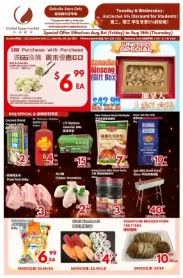 United Supermarket flyer (valid until 14-08)