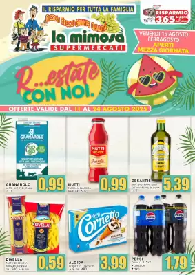 Volantino La Mimosa Supermercati (valido fino al 24-08)