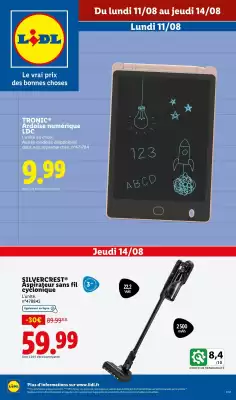 Catalogue Lidl (valable jusqu'au 14-08)
