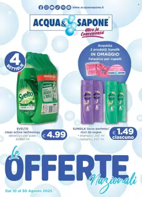 Volantino Acqua & Sapone (valido fino al 30-08)