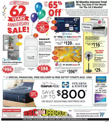 ABC Warehouse Weekly Ad (valid until 16-08)