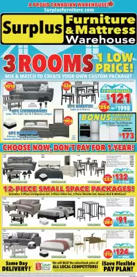Surplus Furniture flyer (valid until 18-08)