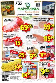 Matvärlden Tensta reklamblad vecka 33 Sida 1