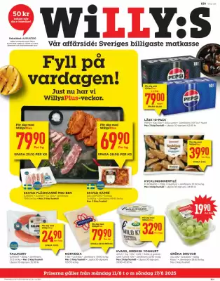 Willys reklamblad (giltig till och med 17-08)