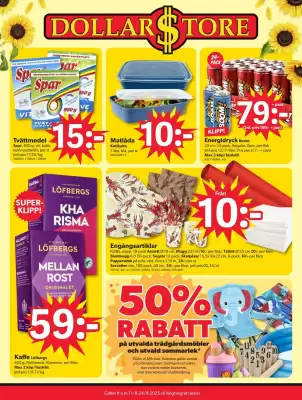DollarStore reklamblad (giltig till och med 24-08)