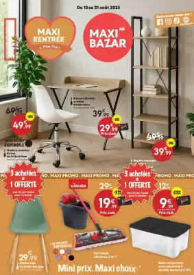 Catalogue Maxi Bazar (valable jusqu'au 31-08)