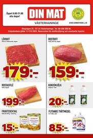 Din Mat reklamblad vecka 33 Sida 1