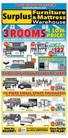 Surplus Furniture flyer week 33 Page 1
