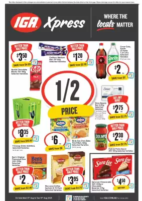 IGA Xpress catalogue