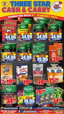 Three Star Cash and Carry catalogue
