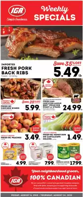 Market Place IGA flyer (valid until 14-08)