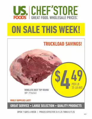 US Foods Chef's Store Weekly Ad (valid until 17-08)