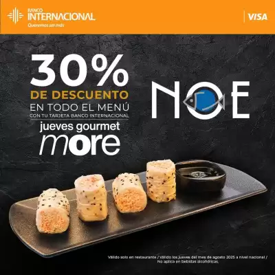 Catálogo Noe Sushi Bar (válido hasta 31-08)