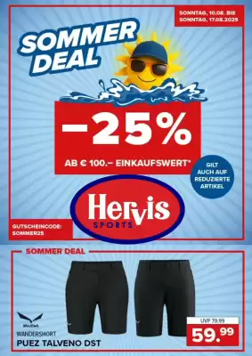 Hervis Flugblatt