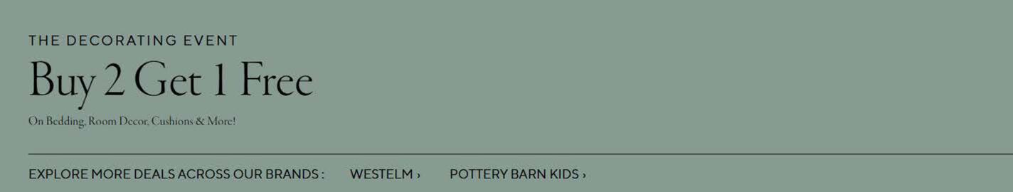 Pottery Barn catalogue Page 1
