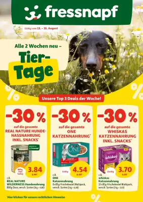 Fressnapf Flugblatt (gültig bis 16-08)