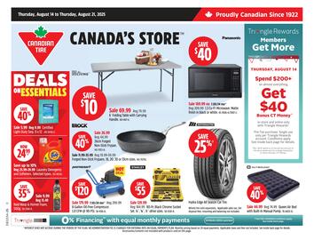 Canadian Tire flyer week 33 Page 1