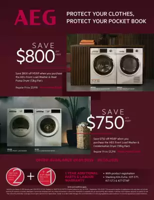 Goemans Appliances flyer (valid until 30-09)