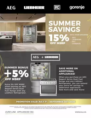 Goemans Appliances flyer (valid until 30-09)