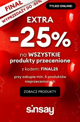 Sinsay gazetka (ważność do 1-09)