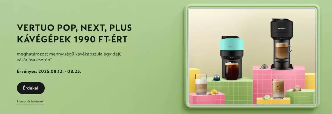 Nespresso akciós újság (érvényes eddig: 25-08)