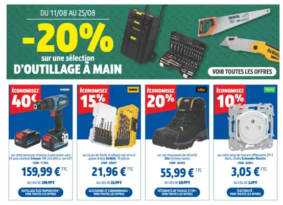 Catalogue Screwfix (valable jusqu'au 24-08)