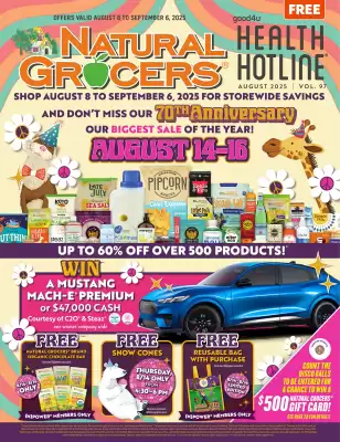 Natural Grocers ad (valid until 6-09)