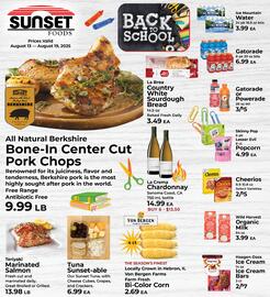 Sunset Foods Weekly Ad week 33 Page 1