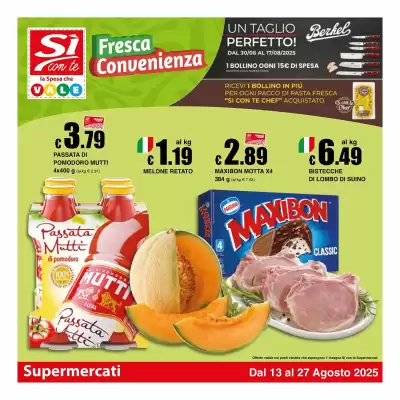 Volantino Sì con te Supermercati (valido fino al 27-08)