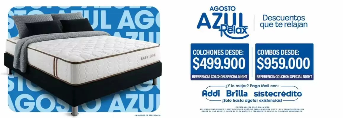 Catálogo Colchones Relax (válido hasta 31-08)