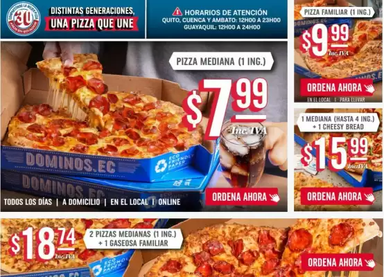 Catálogo Domino's Pizza (válido hasta 24-08)