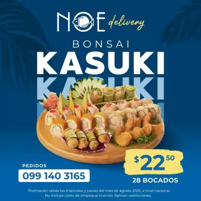 Catálogo Noe Sushi Bar (válido hasta 31-08)