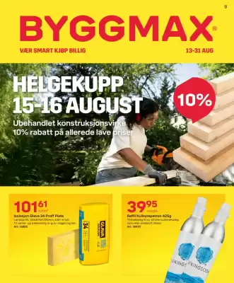 Byggmax kundeavis (gyldig til 31-08)
